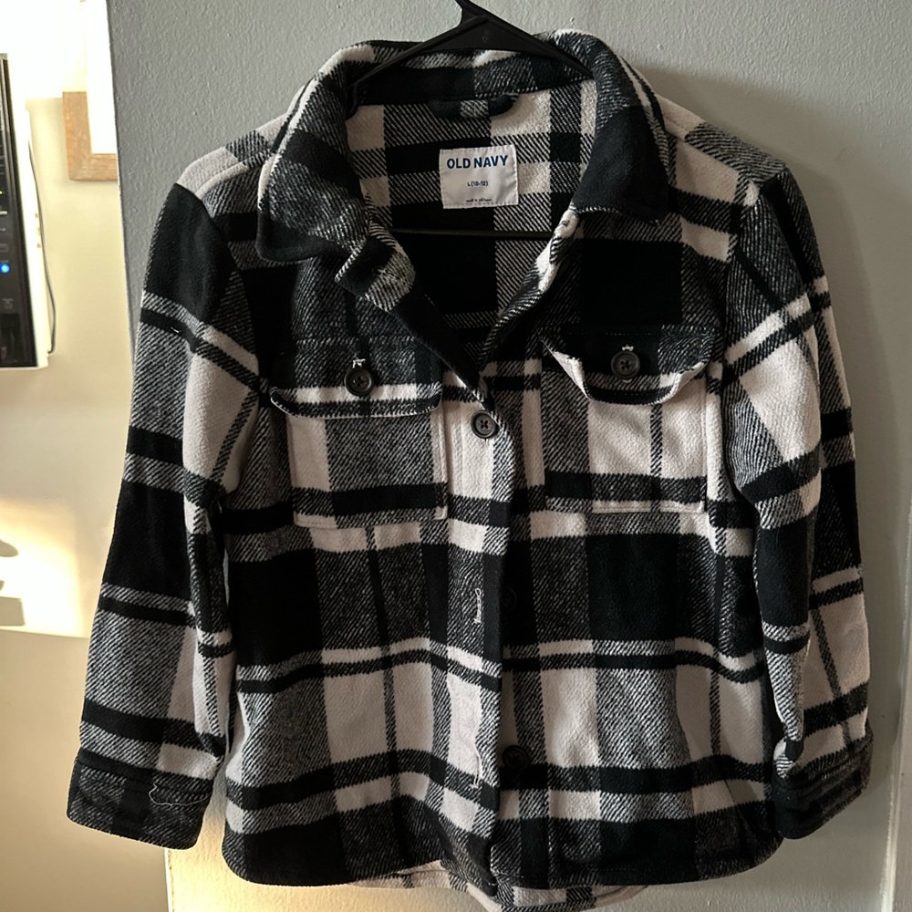 Old navy girls flannel jacket